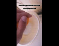 Guy uses juicer on orange 