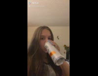 Guy spills white claw drink tiktok transition 