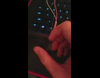 Person rotate small knob to control light