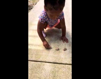 Collab Clips MPUGC - Little girl puts rock in her mouth 