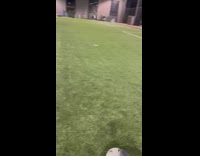 Collab BitchIG2 - Guy with camera recording runs into soccer player 