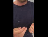 Dry hands rubbed and produces pop sound