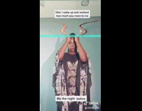 Brown dress girl time warp scan filter 