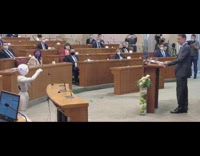 Robot Speaks During Government Event 