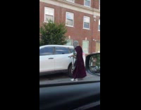 Man wearing medieval knights outfit