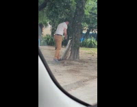 Collab IITW - Man uses broken board for his photo