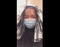 Girl uses tiktok transition to show haircut 