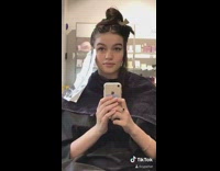 Collab BitchIG2 - Girl hair die color challenge tiktok