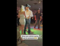 Woman regrets saying yes to dance with guy 