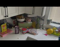 Independent toddler makes bowl of cereal for himself
