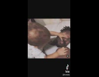 Dad gets face hit by baby 