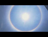 Collab DailyDoseOfInternet - Birght sun with rainbow halo around it