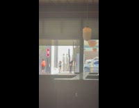 Collab IITW - Ladies Lean Forward One after Another on Street