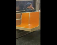 Guy picks nose and eats boogers train 