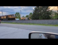 Railroad maintenance train spray water produce sparks