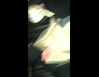 girl laying down in car eating mcdonalds fries
