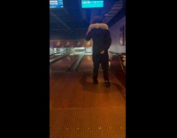 Person bowls but the ball slipped backwards
