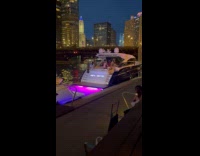 Man and woman selfie inside the yacht