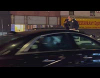 2 guys celebrate Hanukah from Jeep 