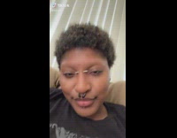 Woman tiktok filter letters ngr