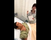 Fake patient nursing students