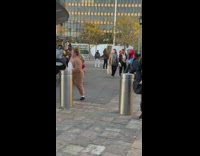 People Grab Products as Policemen Throw it Away