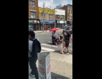 Collab WINY - Old man uses mobility scooter to transport pizza