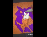 Girl draws tangled boat scene on tablet 