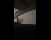 Filmer inside car experience heavy winds weather