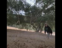 Black sweater guy jumps car drives away 