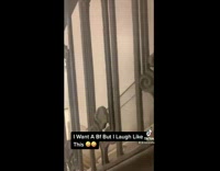 Collab BitchIG2 - Girl in red light room laughing funny 