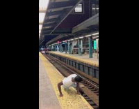 Man Drops his Key and Spiderman Stops Him