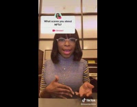 Woman talking about what scares her about NFTs