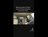 Guy falls asleep in car and it gets dark misses work