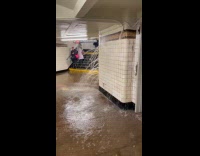 Collab WINY - Flood water leak from tiled walls of subway part 1