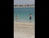 Girl white yellow bikini beach boyfriend photographer part 2