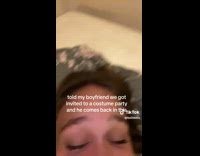 Collab Clips MPUGC - Guy in face mask in bed girl laughs