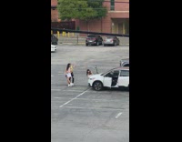 Two girls pose third girl pops up 