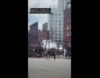 Large silver inflatable falls off the roof