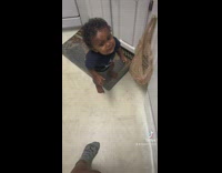 Baby gets mad because food takes so long to serve