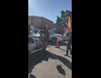 Gem crystal parking lot photoshoot