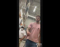 Lady says to put your phone in your back pocket and record