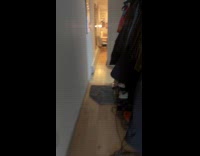 Woman does apartment tour shows leaking ceiling part 2