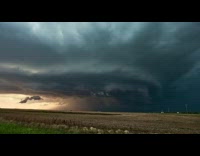 Time Lapse Video of a Storm Cloud at the fields