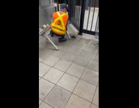 Rat crawl on subway surprised MTA worker