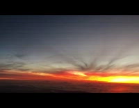 timelapse of sunset in the clouds 