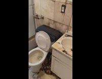 Hole in bathroom ceiling mold and water 