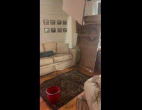 Collab WINY - Open Pipe Drenches Living Room in Apartment white sofa