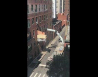 Wood stack white crane brick building guy 