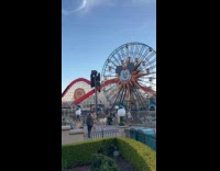 Three women tiktok dance video at Disneyland